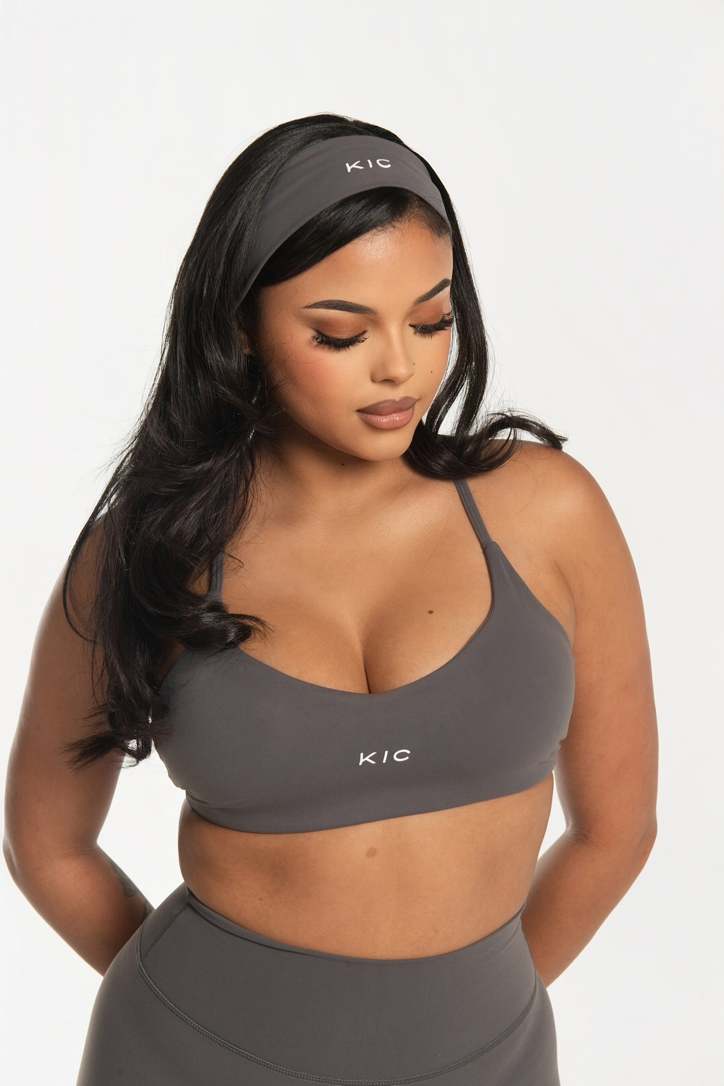 Varsity Bralette - Gray