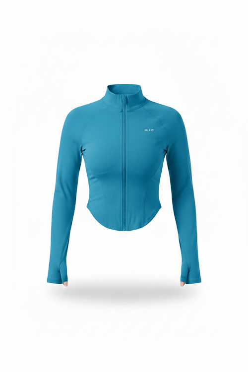 Load image 1 in gallery view. TEAL Athleisure Jacket