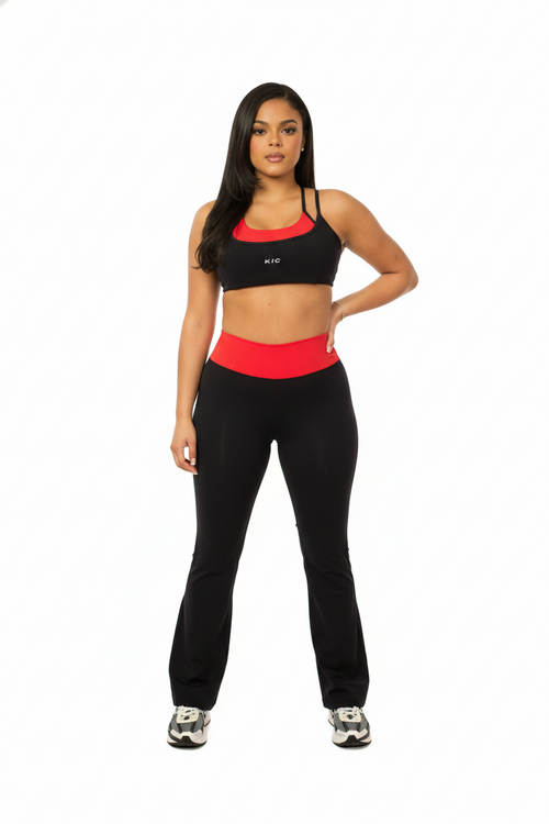 Load image 1 in gallery view. Crosscourt Waist Flare Legging