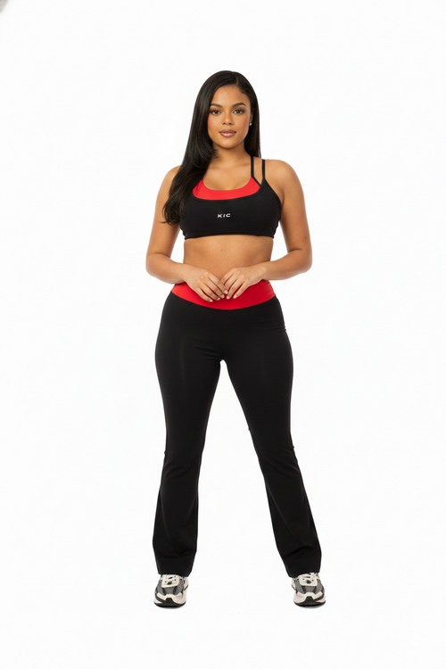 Load image 1 in gallery view. Crosscourt Waist Flare Legging