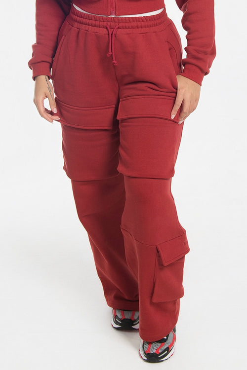 Load image 1 in gallery view. Utility Cargo Pant - Red