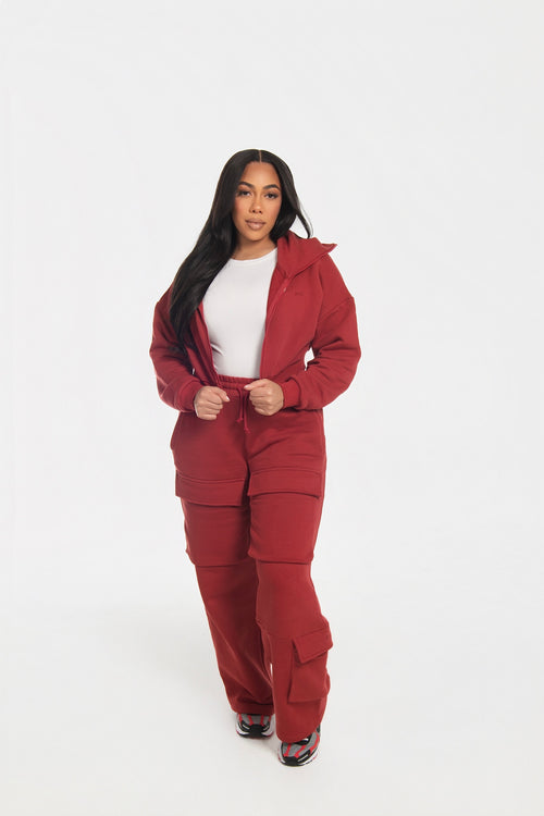 Load image 1 in gallery view. Utility Cargo Pant - Red
