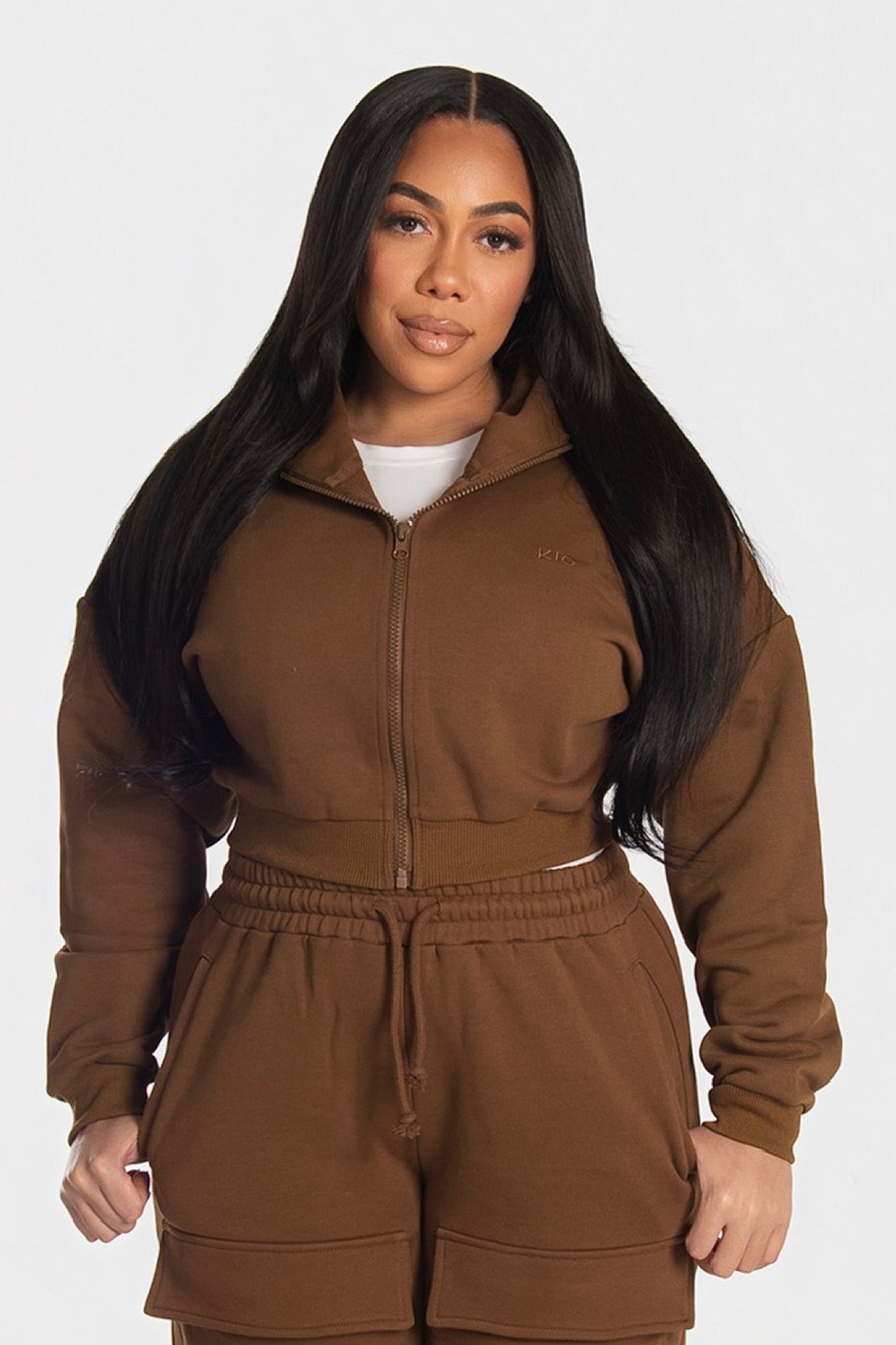 Utility Zip Hoodie - Toffee