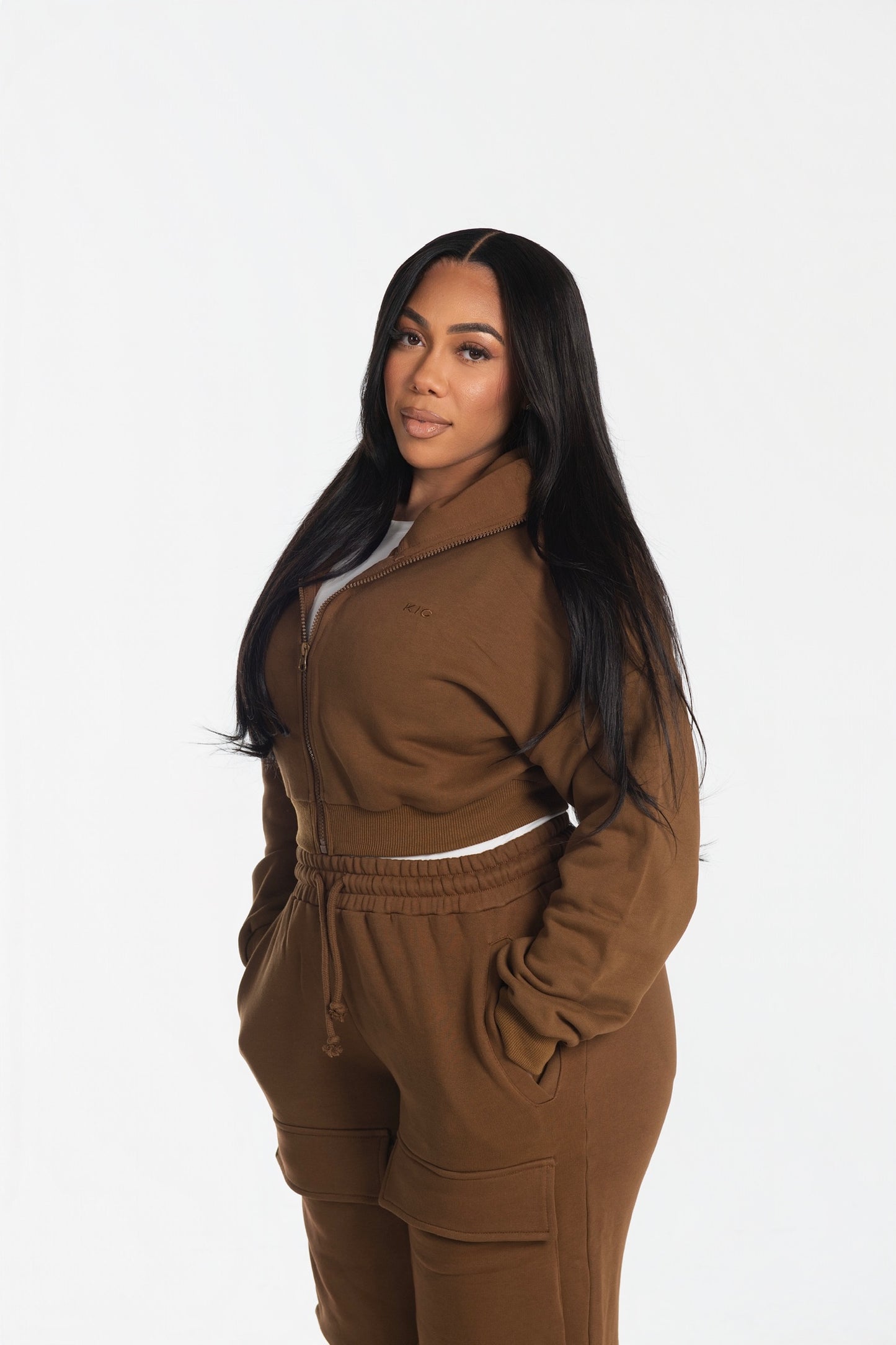 Utility Zip Hoodie - Toffee