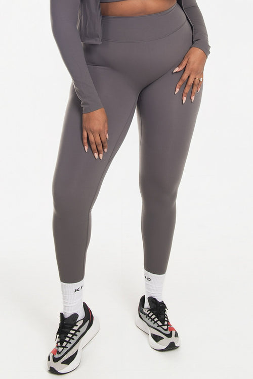 Load image 1 in gallery view. Varsity Straight Leggings - Gray