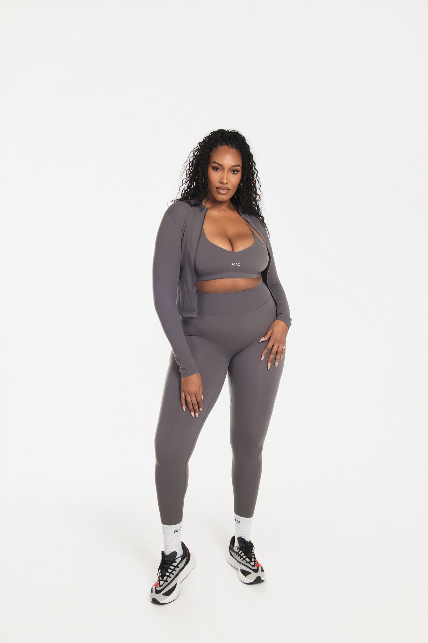 Varsity Bralette - Gray