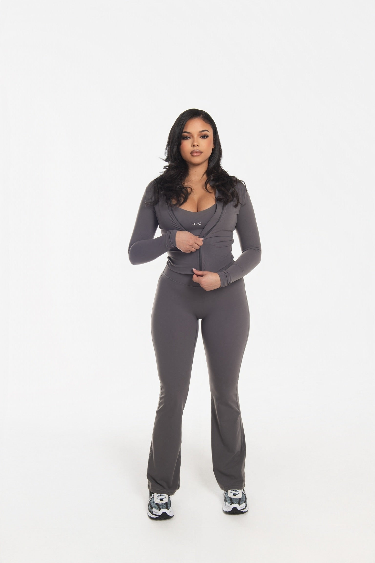 Varsity Zip Jacket - Gray