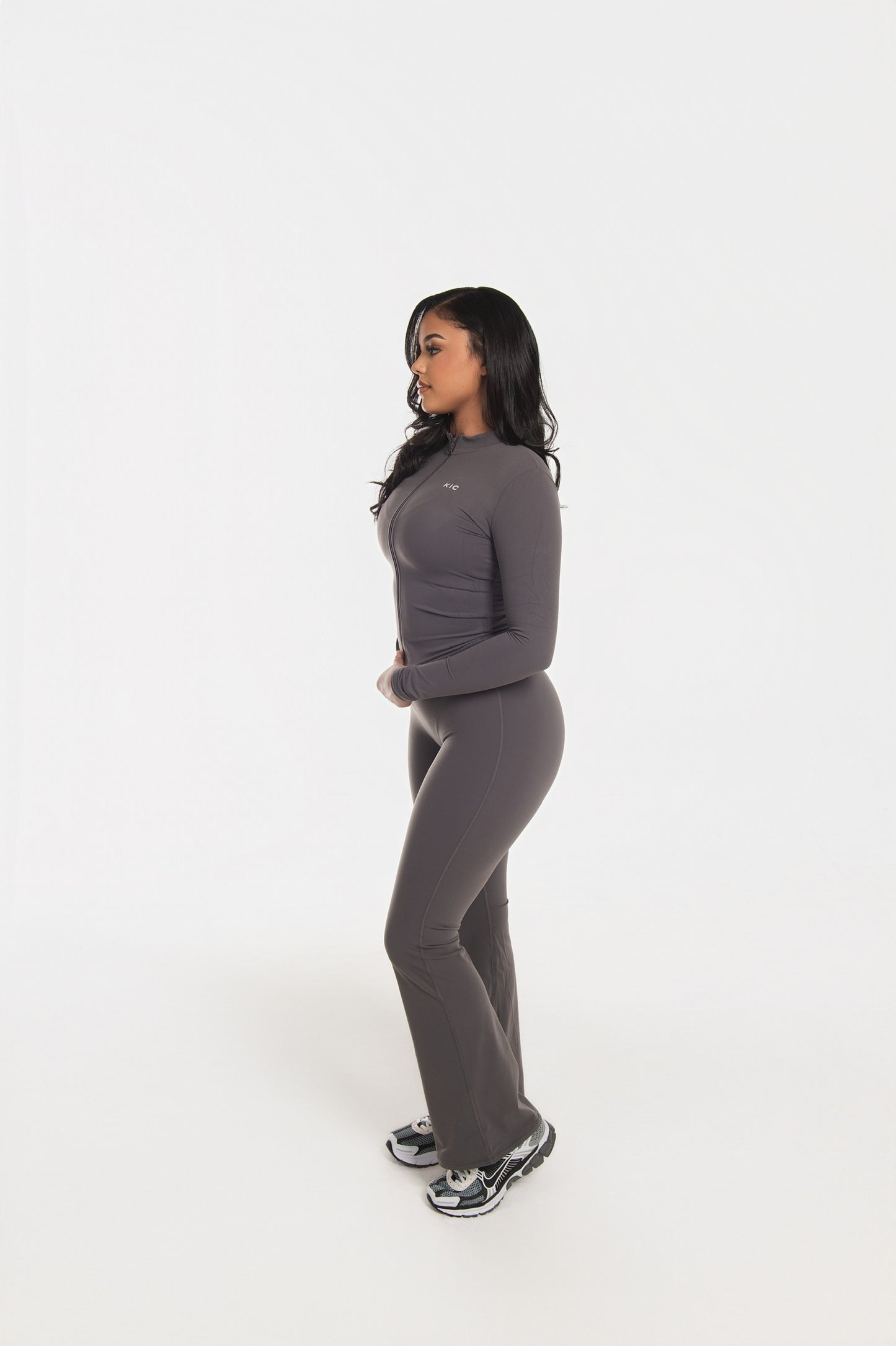 Varsity Zip Jacket - Gray