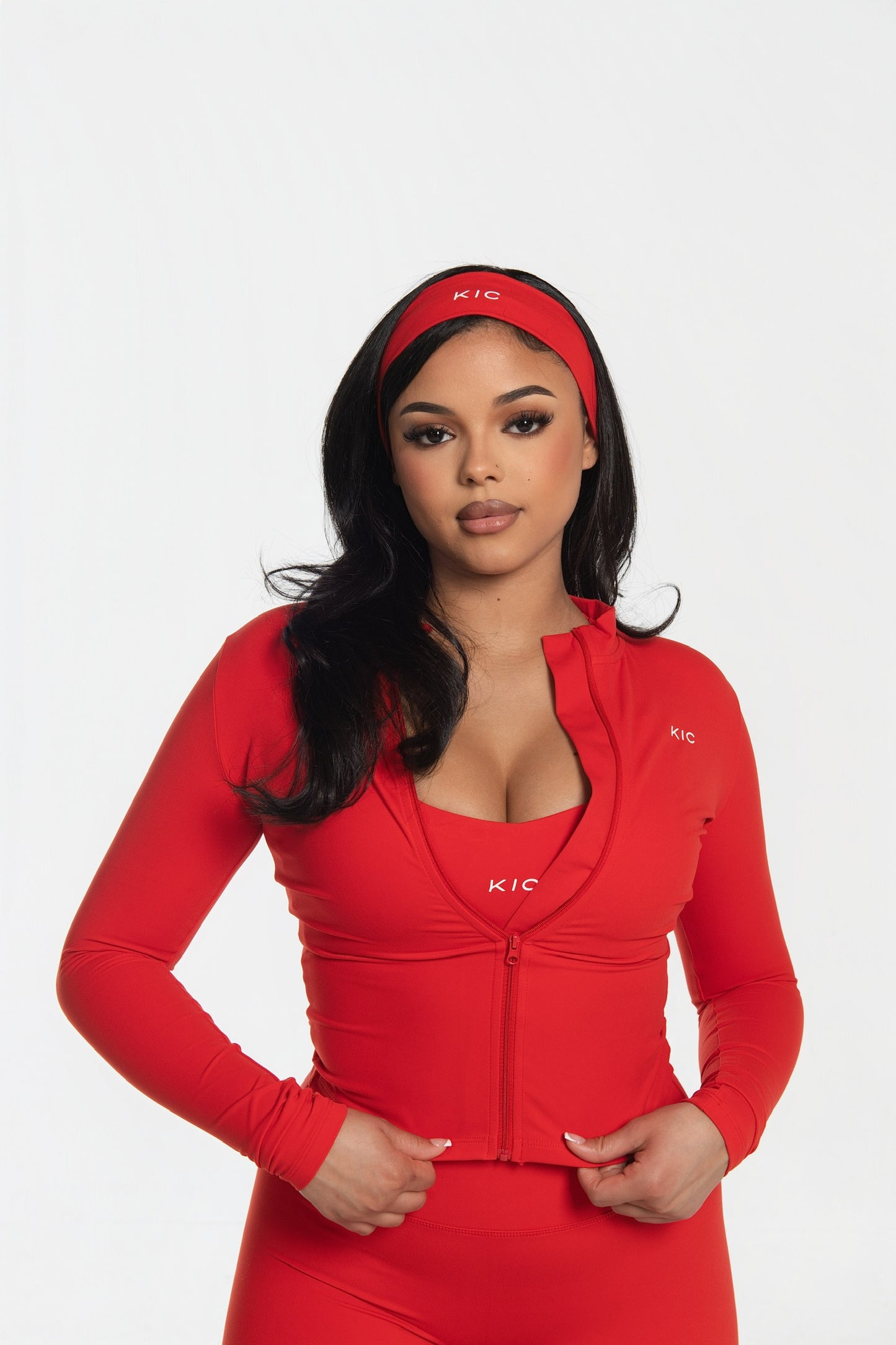 Varsity Zip Jacket - Red
