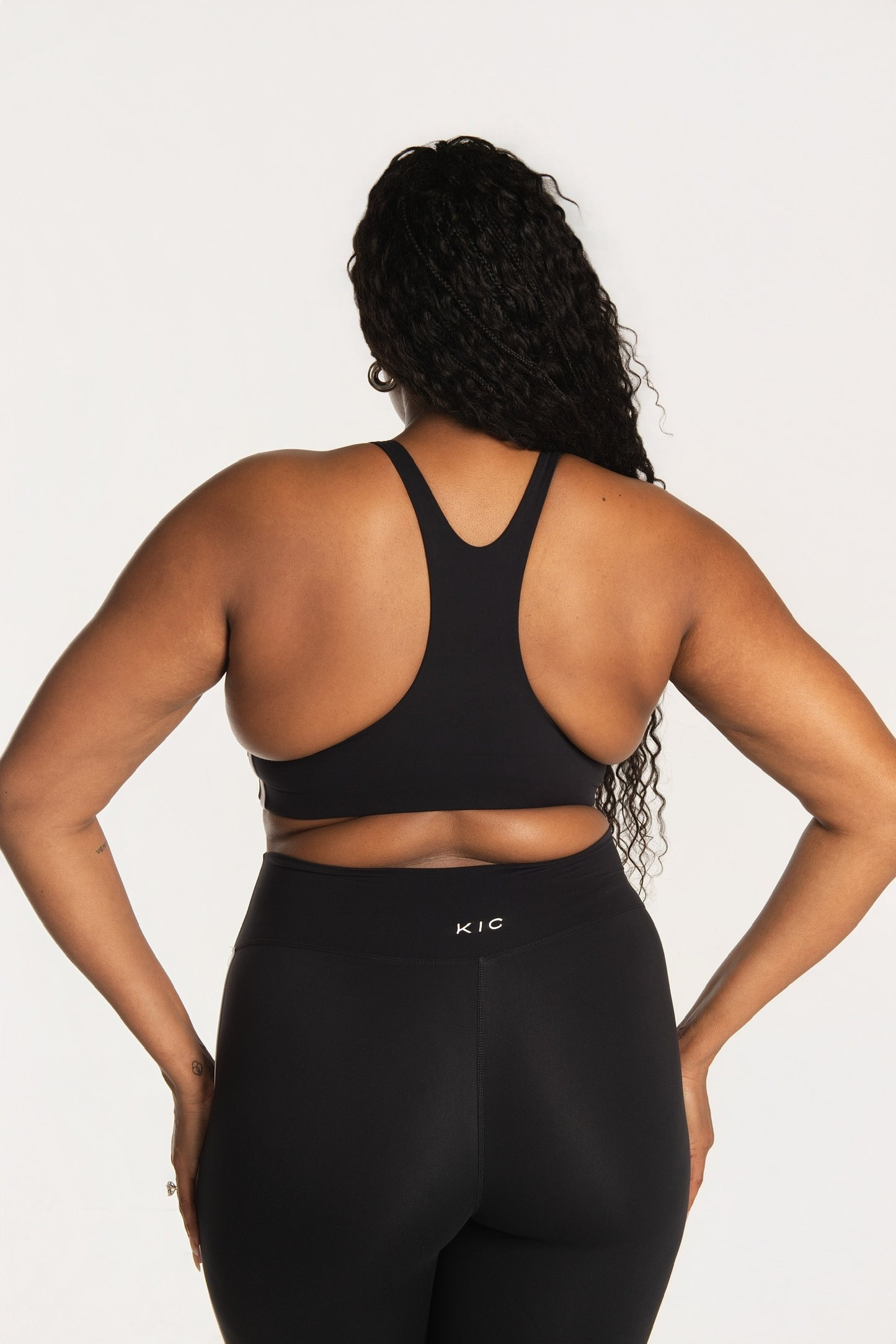 Sideline Striped Sports Bra