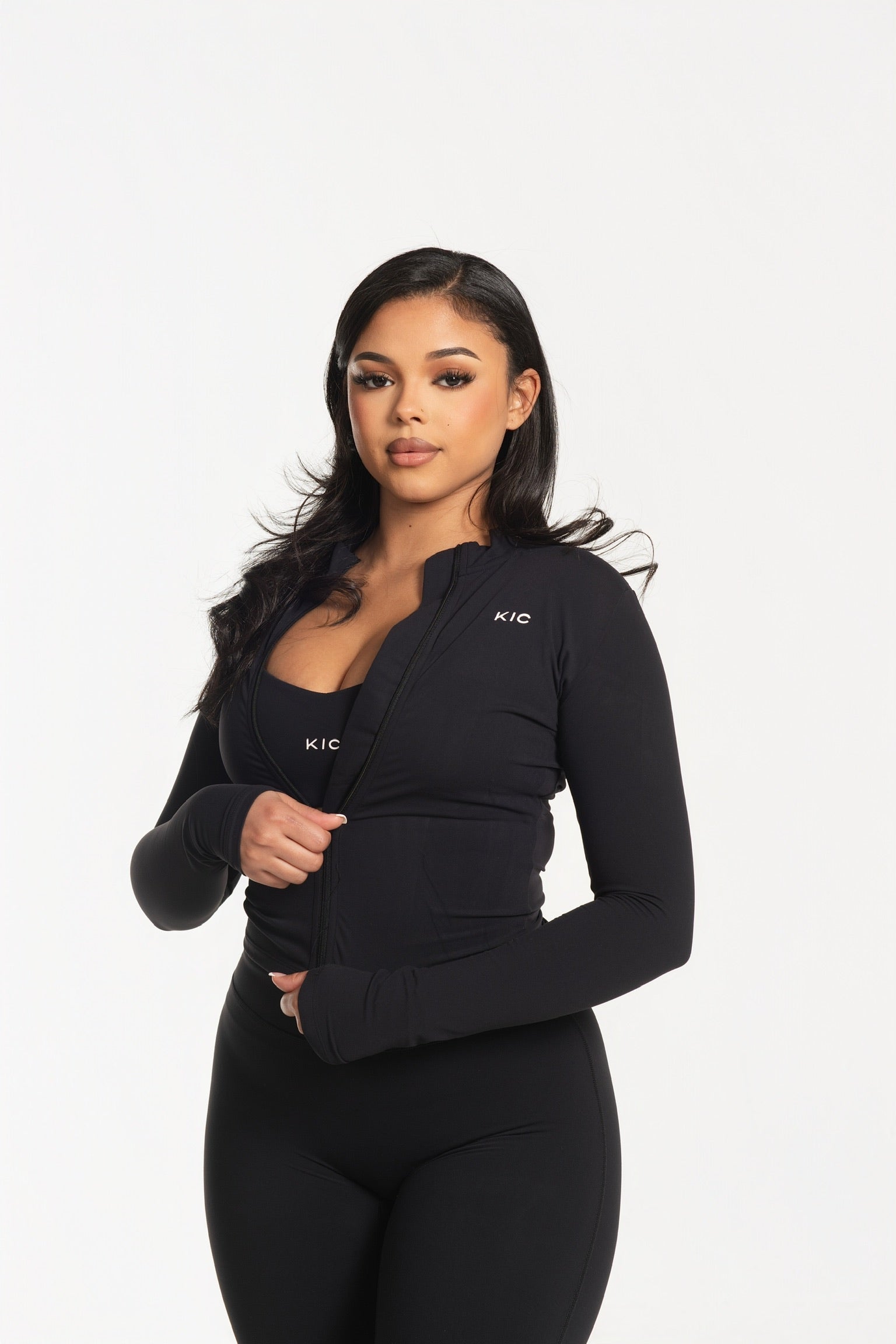 Varsity Zip Jacket - Black