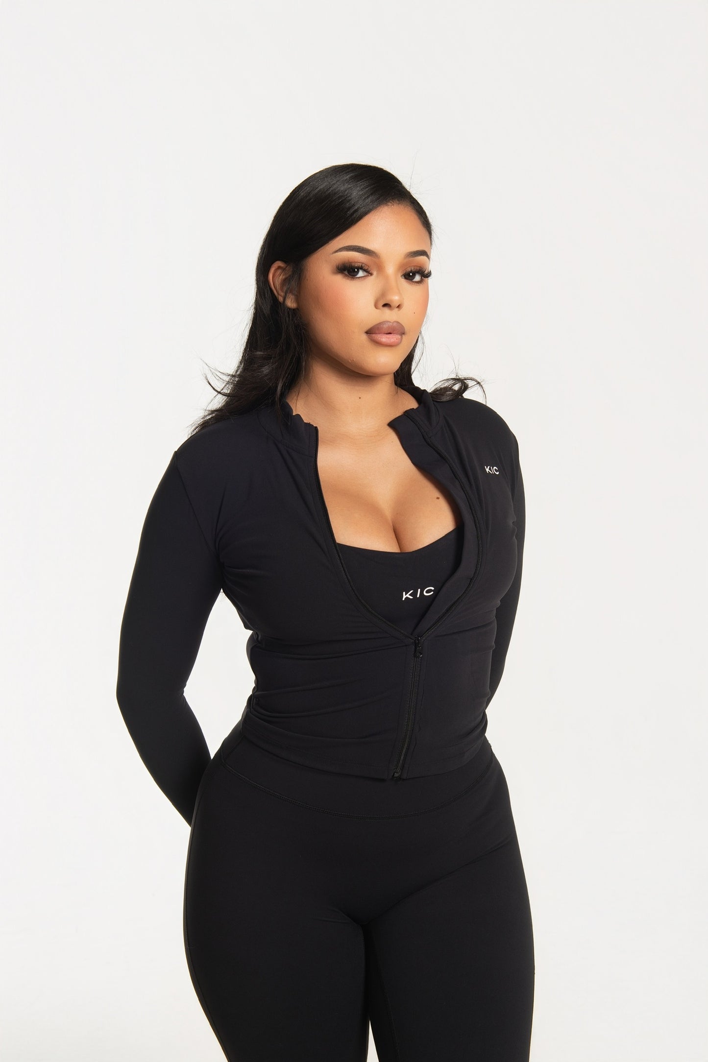 Varsity Zip Jacket - Black