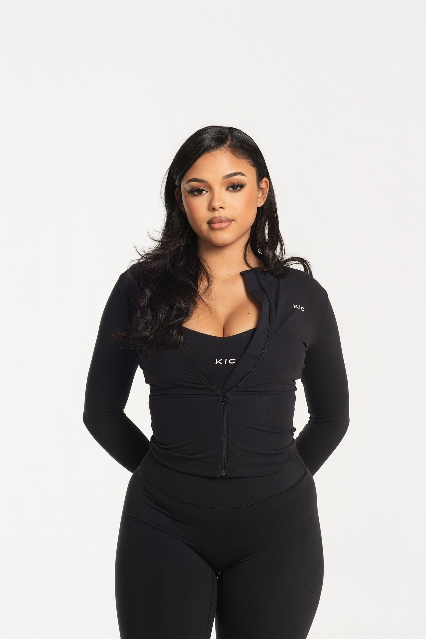 Varsity Zip Jacket - Black