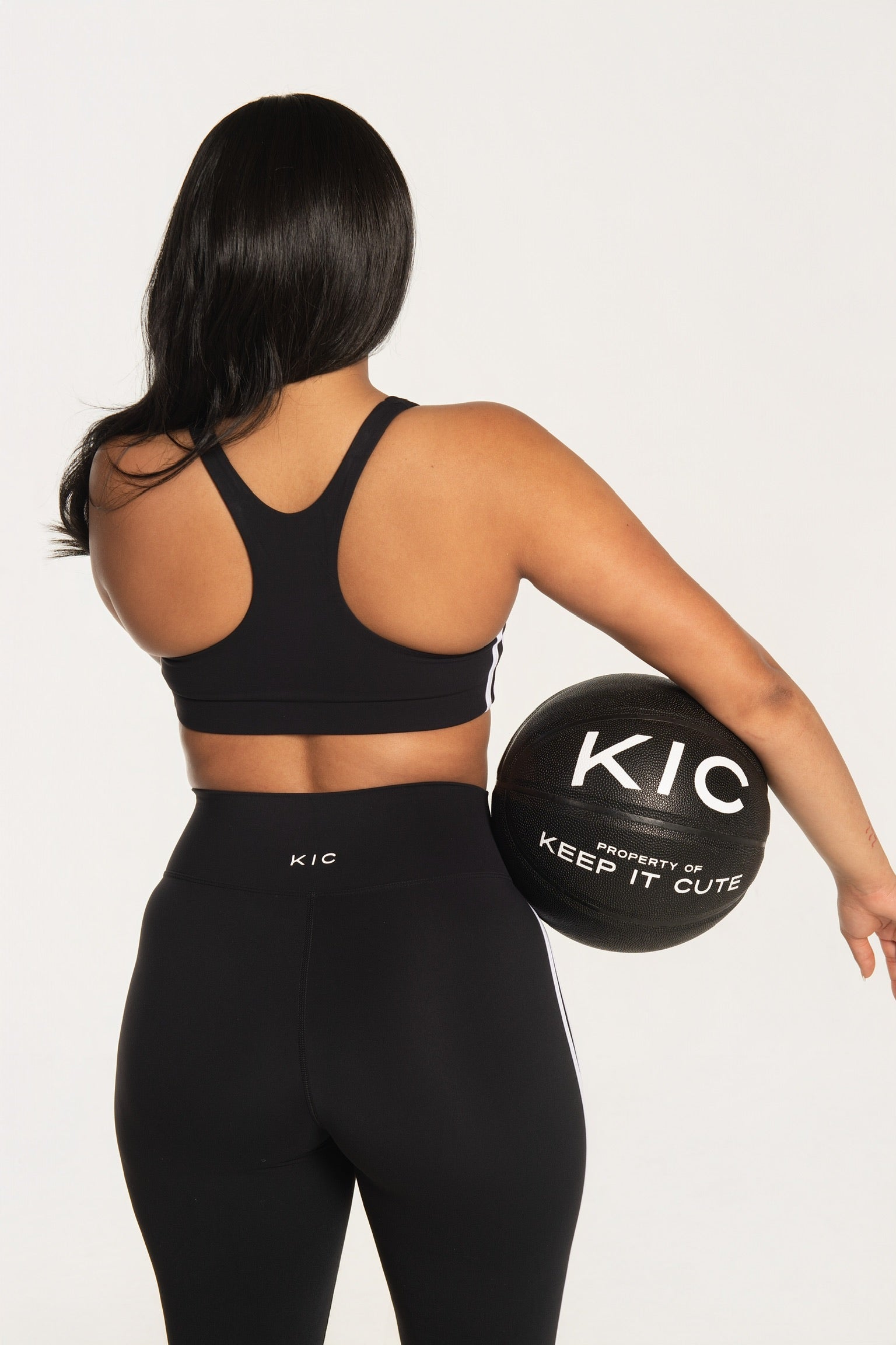 Sideline Striped Sports Bra