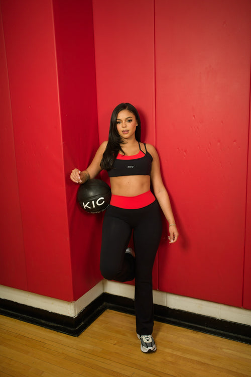 Load image 1 in gallery view. Crosscourt Waist Flare Legging