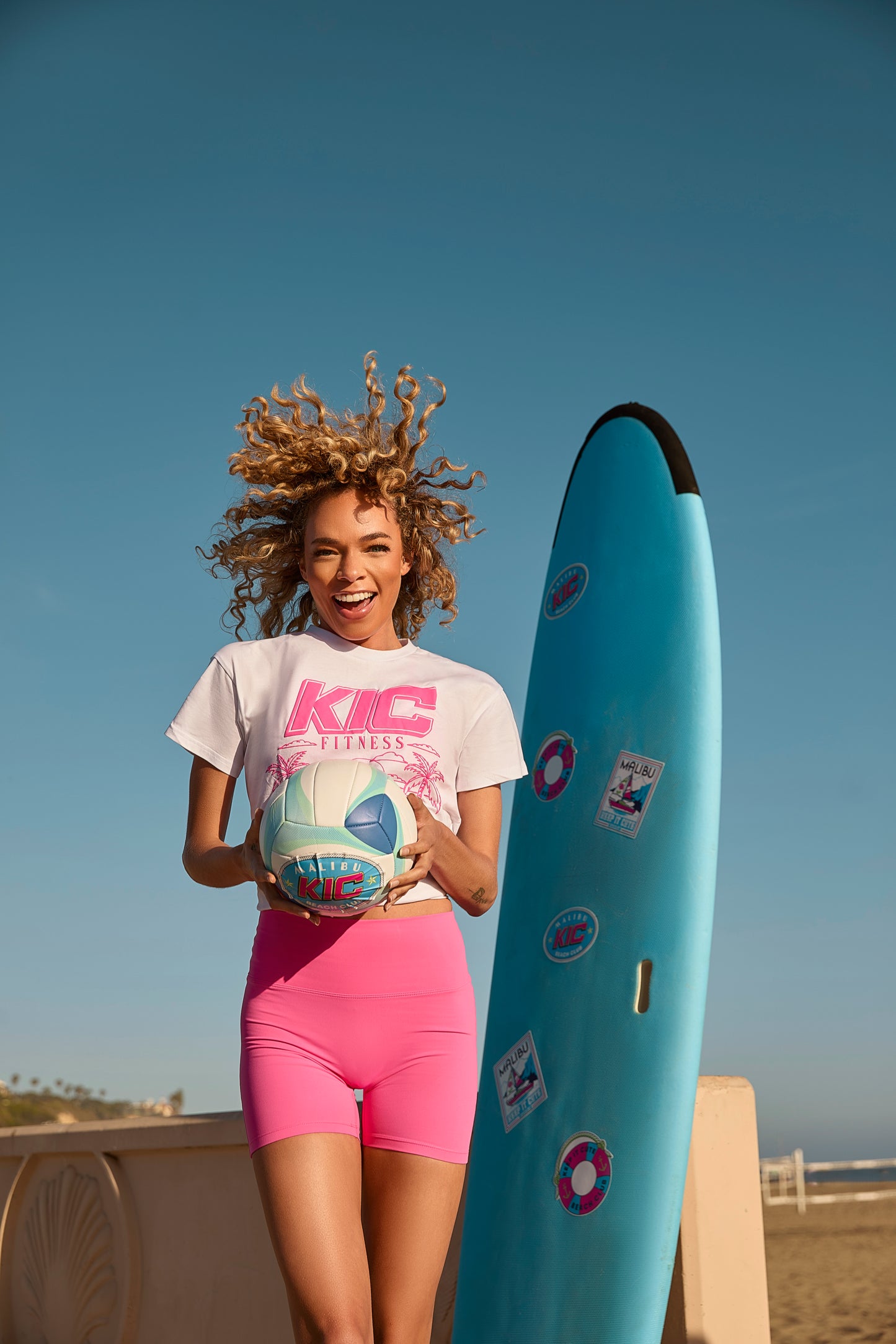 Pink Sunset Bike Shorts